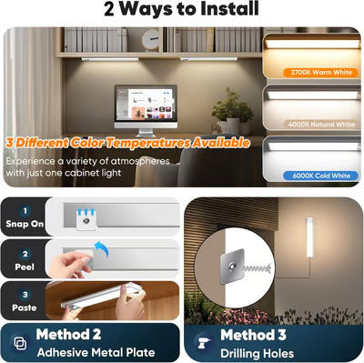 🍗Thanksgiving Sale 40% OFF⏰🔥 Ptyalial™ Under Cabinet Lights,76LED Motion Sensor Night Light Indoor