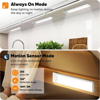 🍗Thanksgiving Sale 40% OFF⏰🔥 Ptyalial™ Under Cabinet Lights,76LED Motion Sensor Night Light Indoor